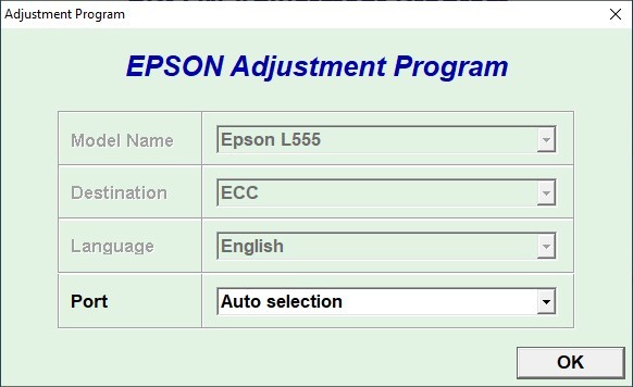 Resetter Epson L555 - Nosware