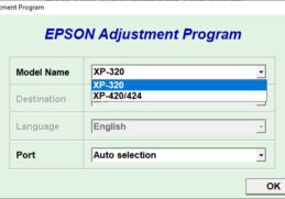 Resetter Epson XP320-XP420-XP424 - Nosware