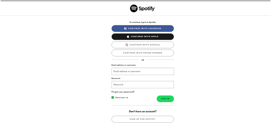 Spotify Login