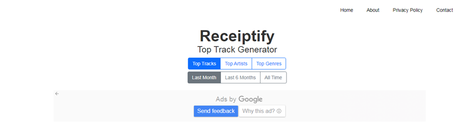 Receiptify track generator