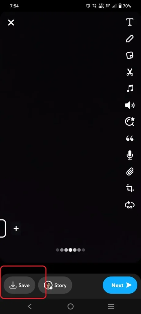 How to Record on Snapchat Without Holding the Button 40 Save and Share Recorded Media On other Social media 1