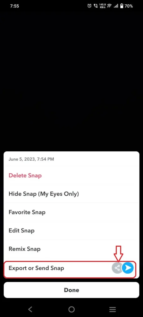 How to Record on Snapchat Without Holding the Button 45 Save and Share Recorded Media On other Social media 6