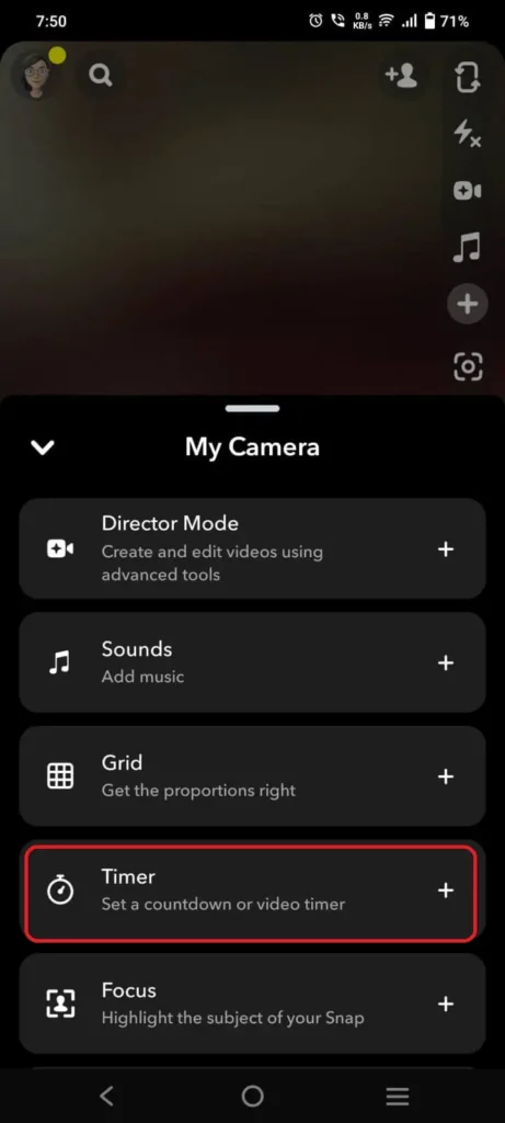 How to Record on Snapchat Without Holding the Button 36 Record on Snapchat Using a Timer 2