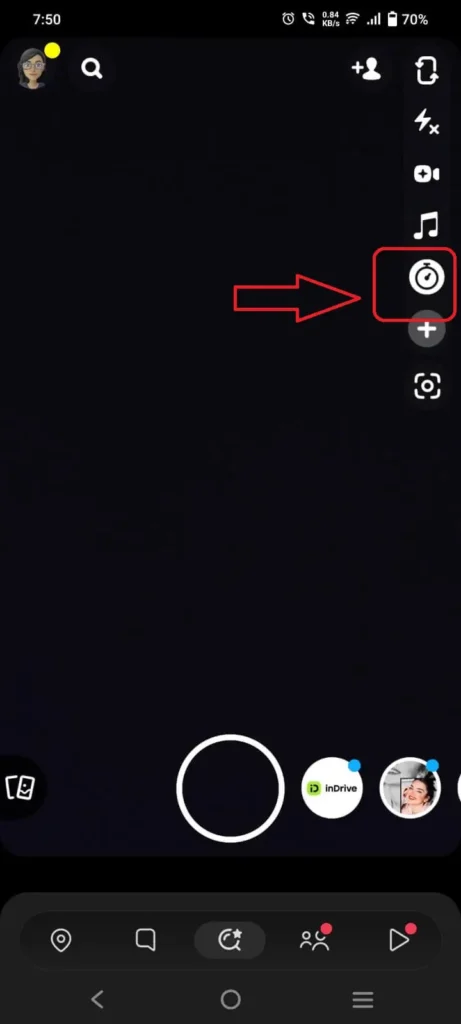 How to Record on Snapchat Without Holding the Button 37 Record on Snapchat Using a Timer 3