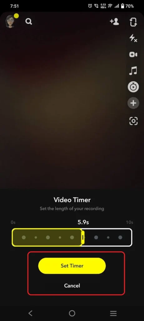 How to Record on Snapchat Without Holding the Button 39 Record on Snapchat Using a Timer